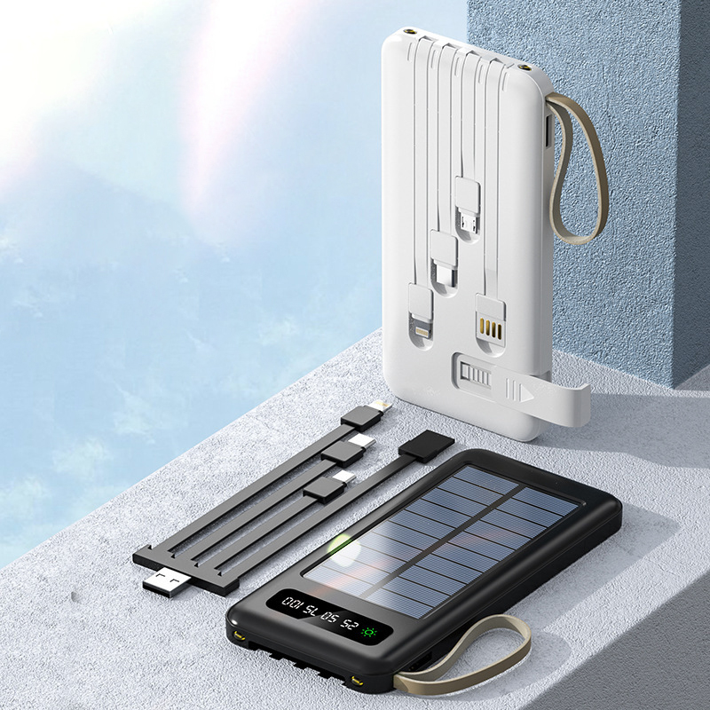 太陽能自帶線行動電源