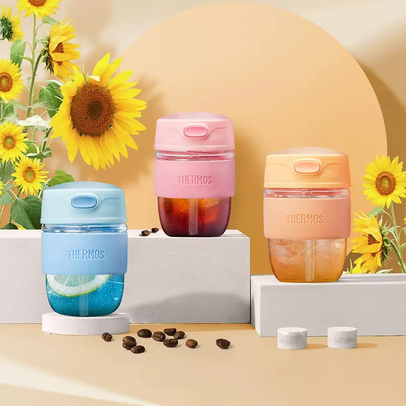 THERMOS玻璃露營咖啡杯