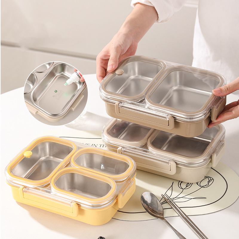 不鏽鋼防串味分格飯盒