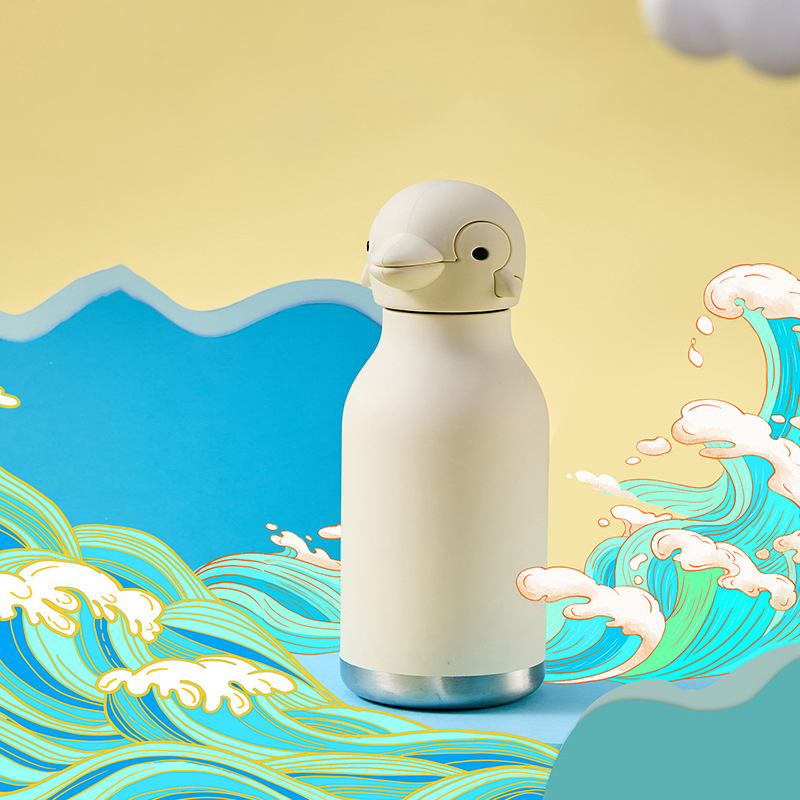 卡通公仔造型保溫杯