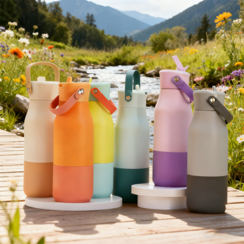 可拆卸手提保溫杯