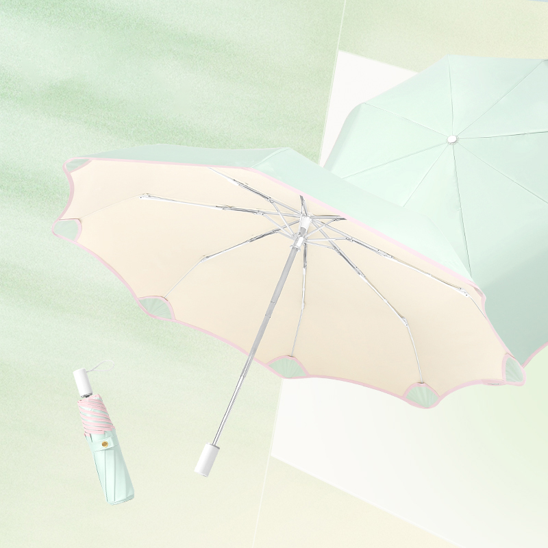 圓角安全防曬摺疊傘