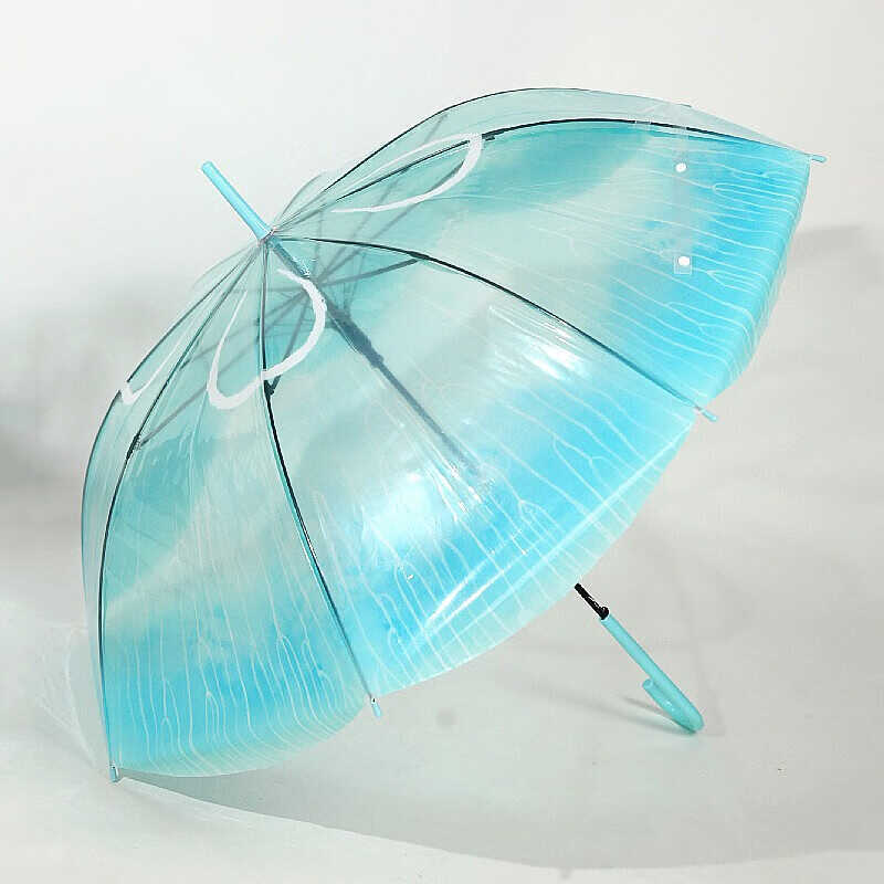 8骨透明長雨傘