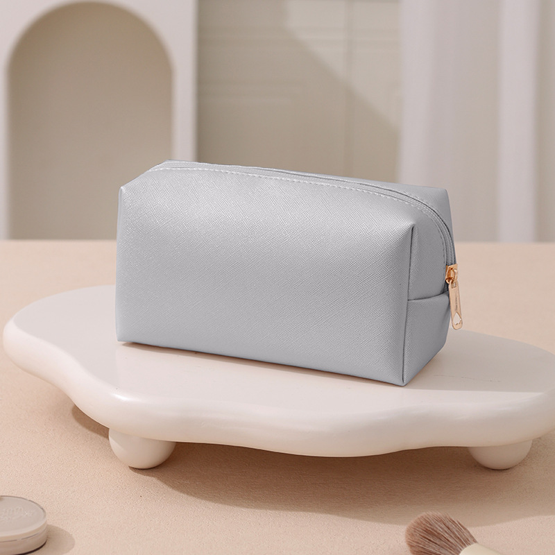 純色PU八角化妝包