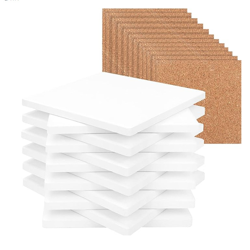 方形純色硅藻土杯墊