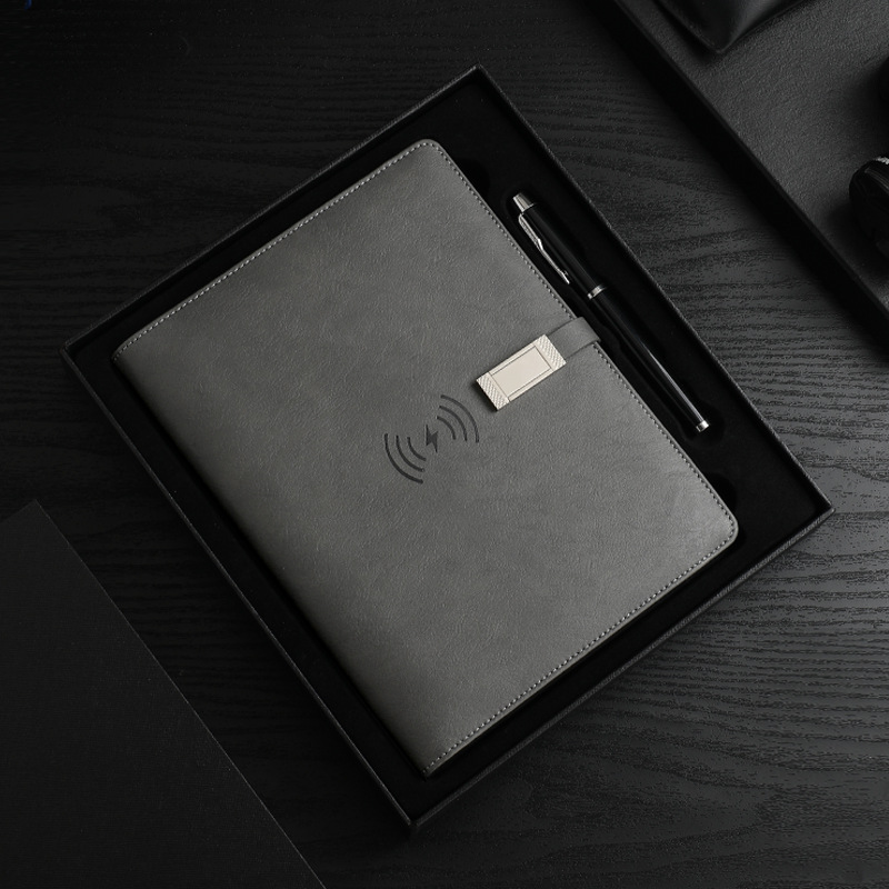 無線充電帶USB記事簿