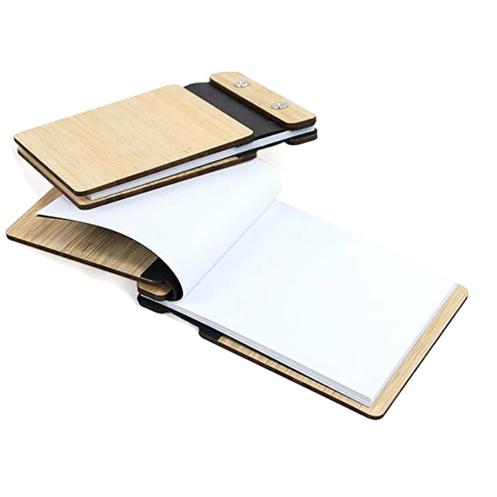 A5復古手帳木質筆記本 - 定制創意婚禮簽到簿