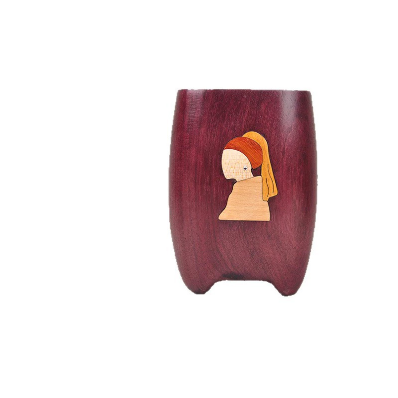 創意胡桃木筆筒