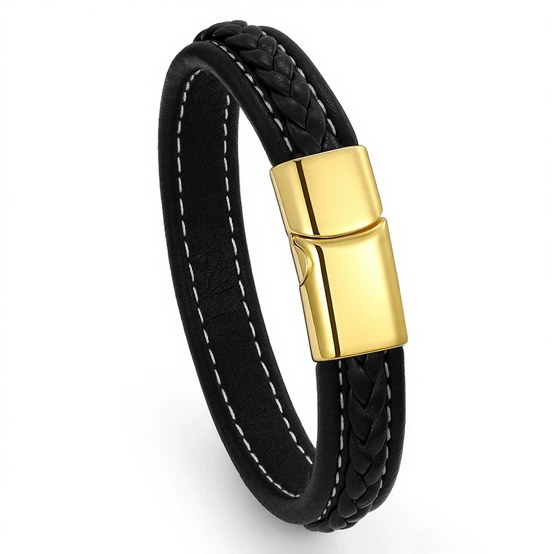 編織皮革手環