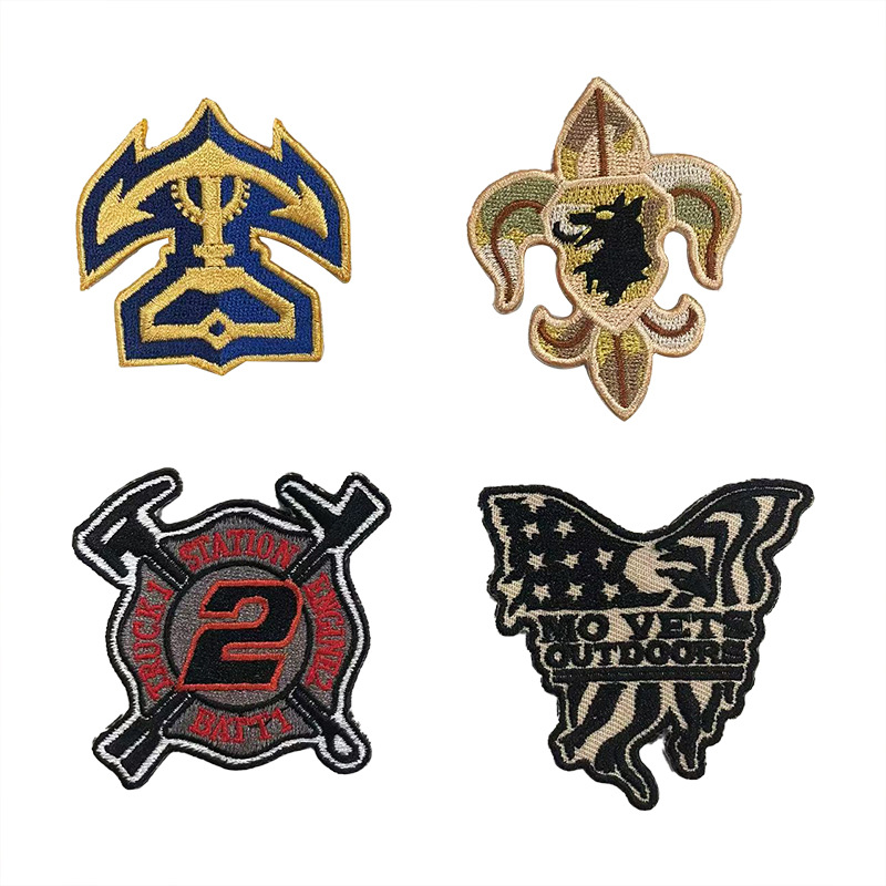 刺繡襟章電腦繡花布貼