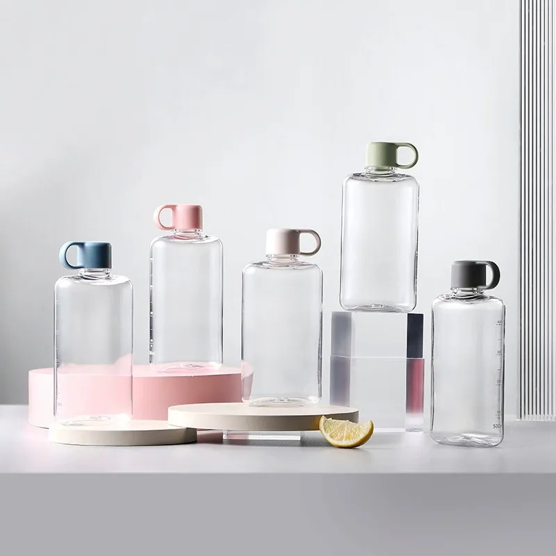 小清新Tritan扁水樽