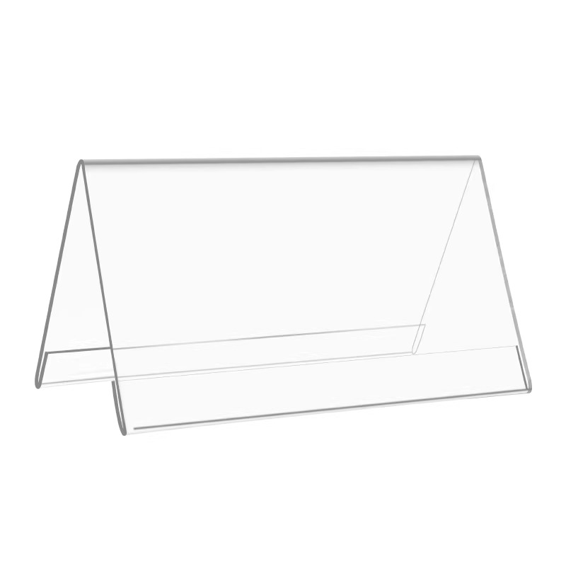 V型亞克力透明三角會議牌