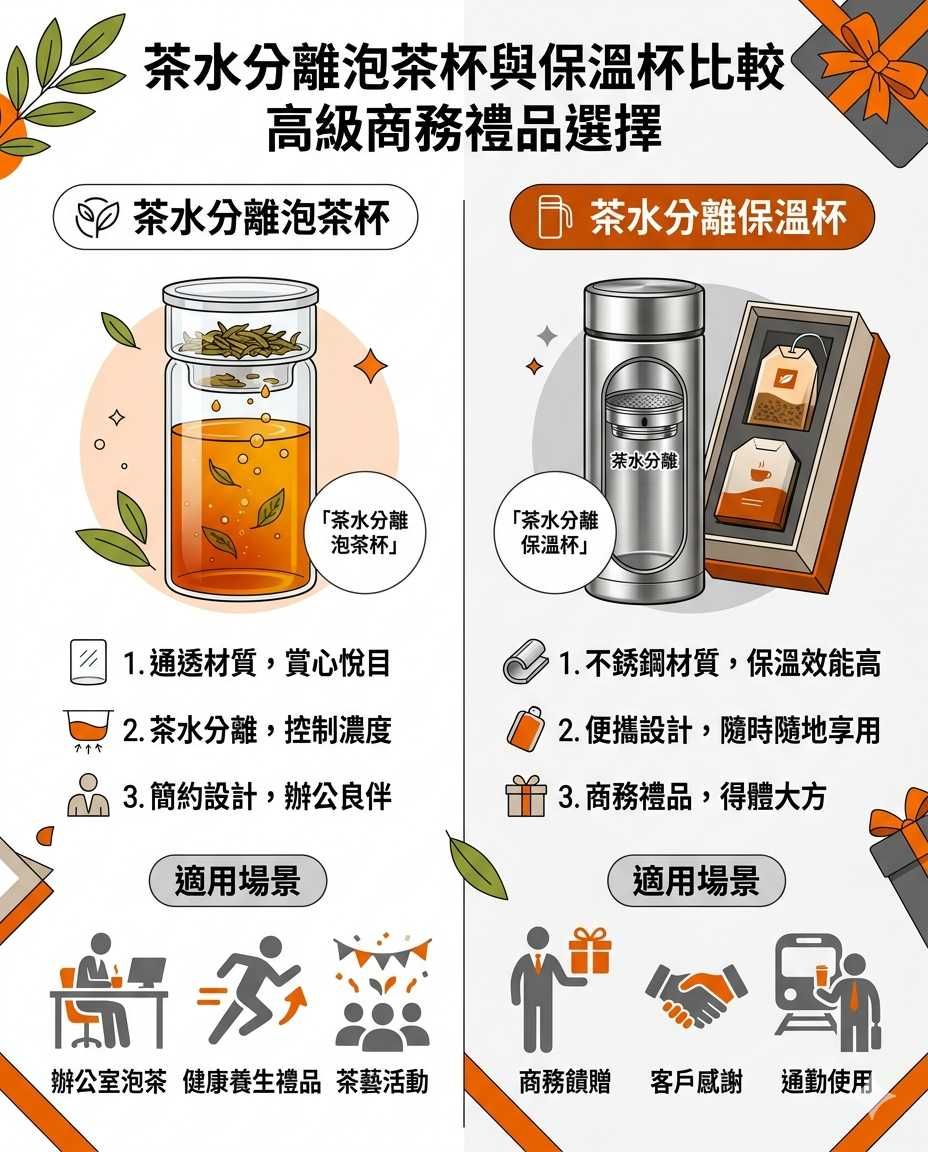 茶水分離杯與普通保溫杯有甚麼分別对比