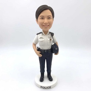 警察畢業軟陶公仔