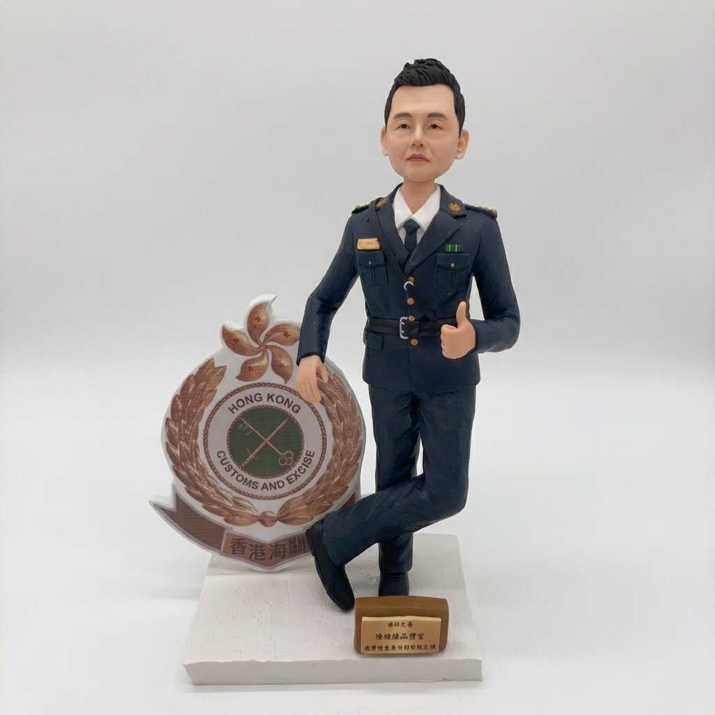 海關制服公仔軟陶
