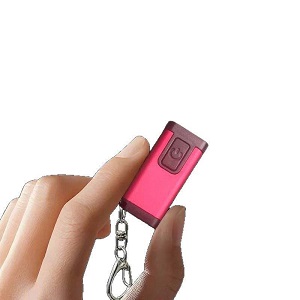 迷你充電防身手電筒鎖匙扣