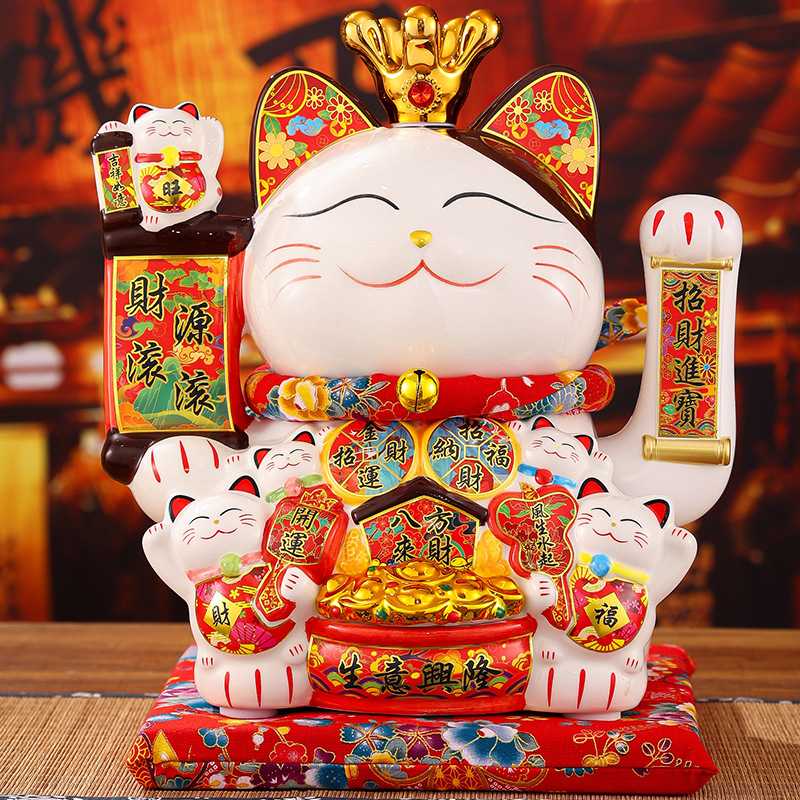 財貓風水擺件