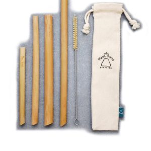 Bamboo straw set