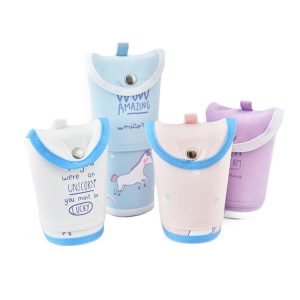 Retractable round pencil case