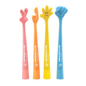 Finger bendable stylus advertising pen