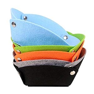 Folding storage tray