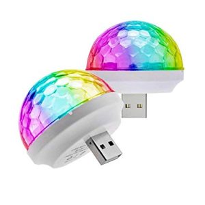 Mini voice-activated stage lights