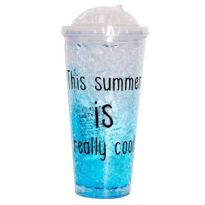 Straw crushed ice cups