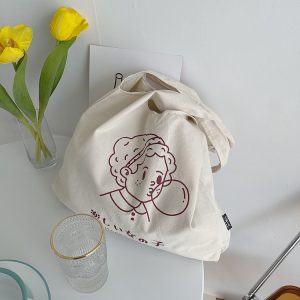 Cute patterned canvas bag