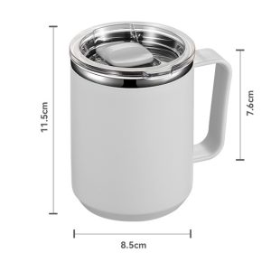 Stainless steel portable thermos mug