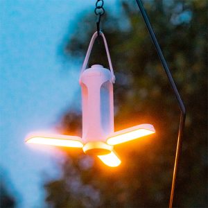 Three-color camping folding lights