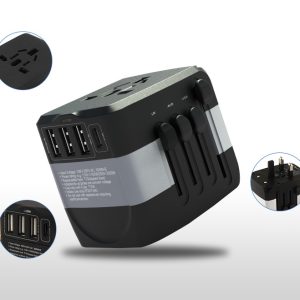 3-port USB multi-country travel plug