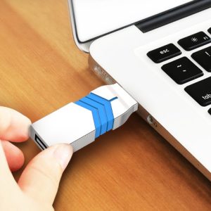 2-in-1 push-pull metal USB