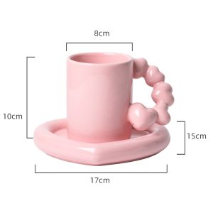 Macaron ceramic coffee mug