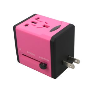 Multi-color multi-national travel plug