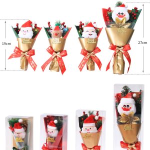 Christmas stuffed doll bouquet