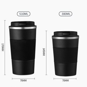 Double-walled stainless steel mug