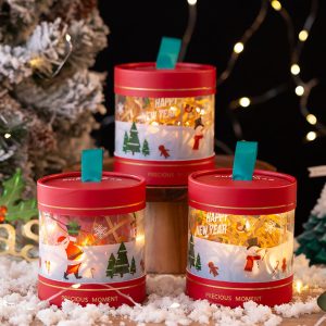 Christmas barrel wrapping gift box