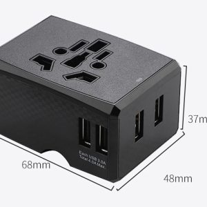 Square USB travel plug