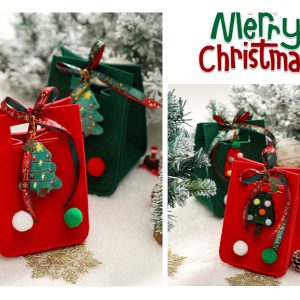 Felt Christmas tote bag