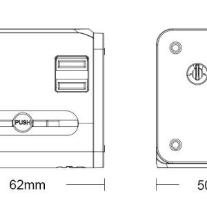 Dual USB multi-country travel plugs