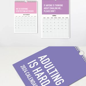 Simple wall-mounted calendar