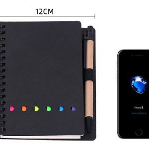 Bring a pen to keep an eco-friendly notepad