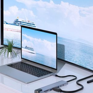8-in-1 USB expander with network port