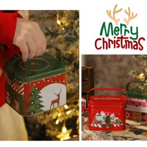 Square tinplate box suitcase