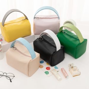 Macaron-colored tote pouch