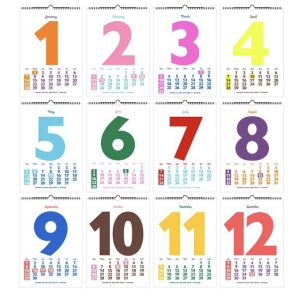 Fashionable and cute wall-hung calendar