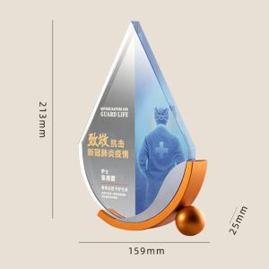 Creative Metal Crystal Trophy