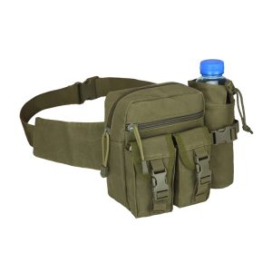 Outdoor waterproof water bottle belt bag