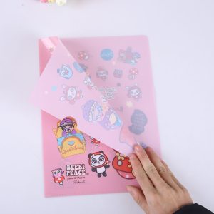 L-shaped PP single-page folder