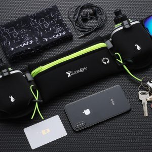 Outdoor sports fitted water bottle belt bag